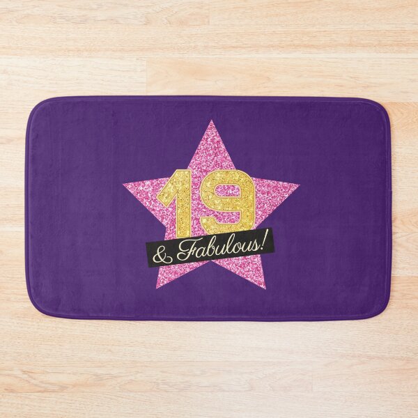 Item preview, 19th Birthday Gifts Women Fabulous - Pink Gold designed and sold by betternotes.