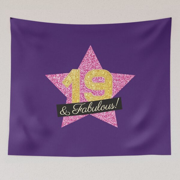 Item preview, 19th Birthday Gifts Women Fabulous - Pink Gold designed and sold by betternotes.