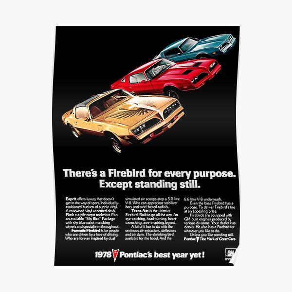PONTIAC FIREBIRD Poster