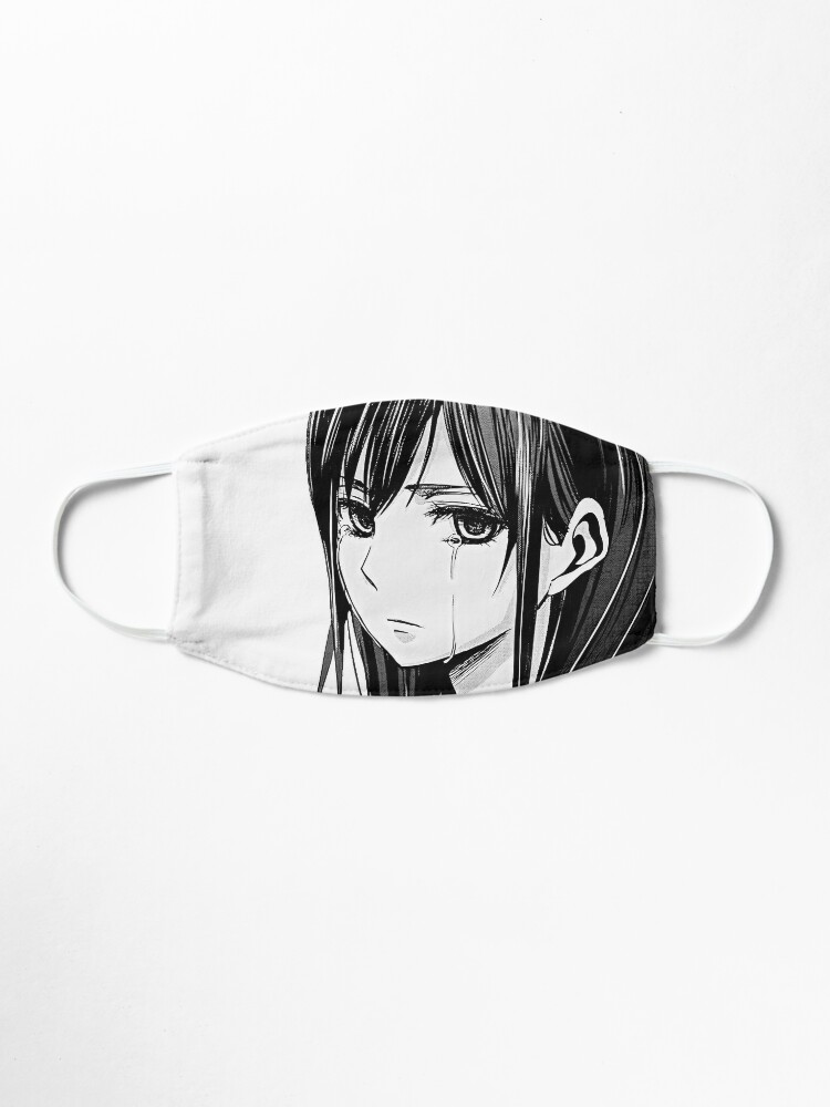 Beautiful And Sad Girl With Tears In Her Eyes Crying Girl Mei Aihara From Citrus Manga Pencil Drawing Anime Character White Variant Mask By Hot Angel Redbubble