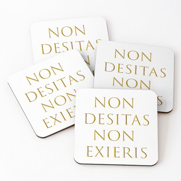 Item preview, Non Desistas Non Exieris Never Give Up Never Surrender in Latin designed and sold by PeerlessMerch.