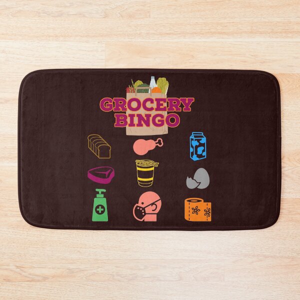 Item preview, grocery bingo designed and sold by doctors-apparel.