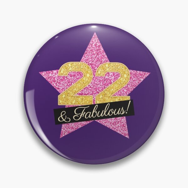 Item preview, 22nd Birthday Gifts Women Fabulous - Pink Gold designed and sold by betternotes.