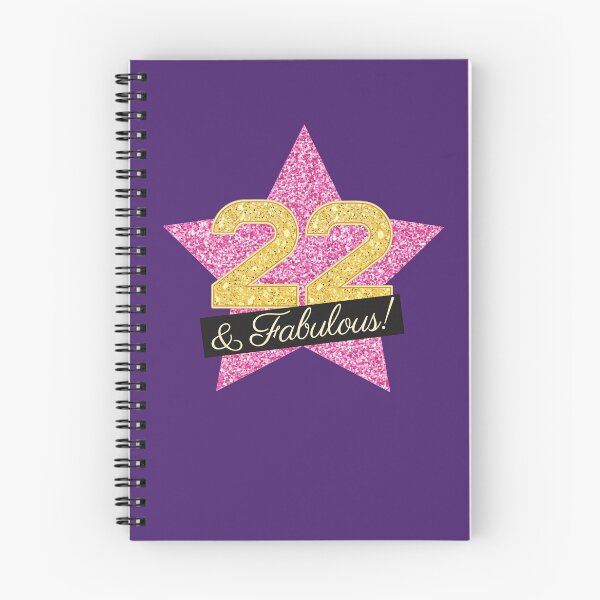 Item preview, 22nd Birthday Gifts Women Fabulous - Pink Gold designed and sold by betternotes.