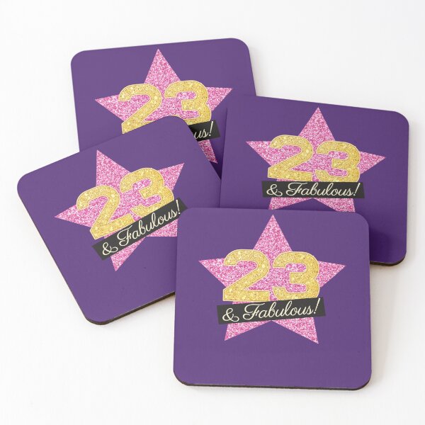 Item preview, 23rd Birthday Gifts Women Fabulous - Pink Gold designed and sold by betternotes.