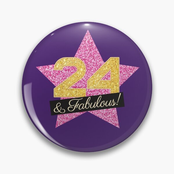 Item preview, 24th Birthday Gifts Women Fabulous - Pink Gold designed and sold by betternotes.