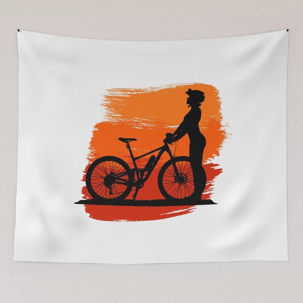 Item preview, Mtb with rider gift for bike friends & bmx fans designed and sold by elnino8.