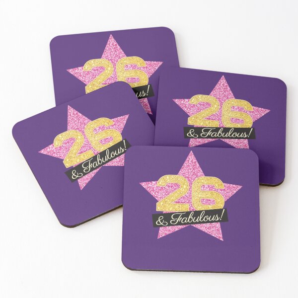 Item preview, 26th Birthday Gifts Women Fabulous - Pink Gold designed and sold by betternotes.