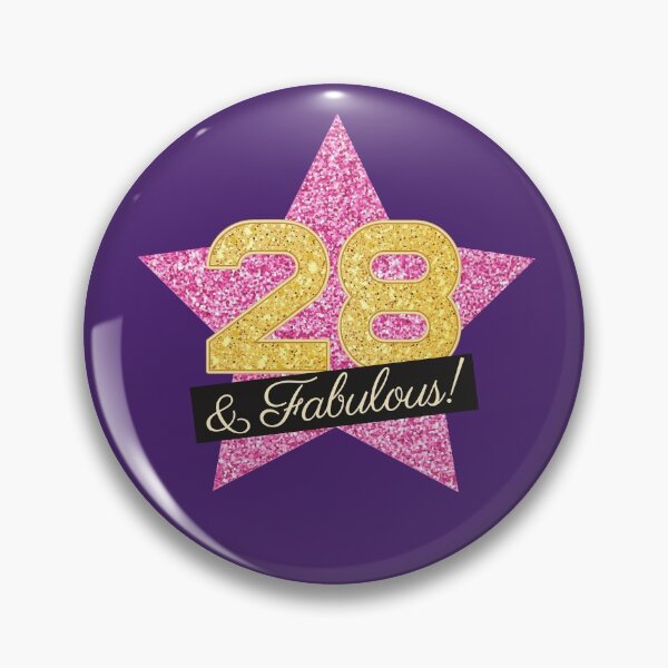 Item preview, 28th Birthday Gifts Women Fabulous - Pink Gold designed and sold by betternotes.