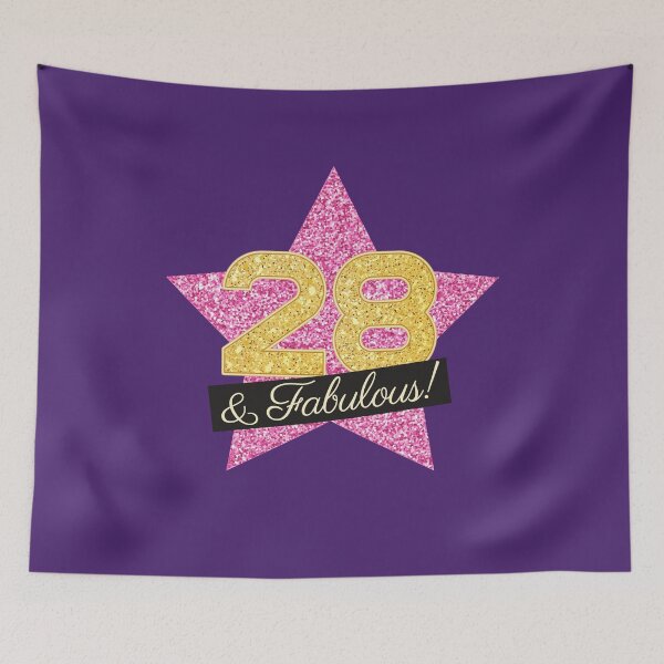 Item preview, 28th Birthday Gifts Women Fabulous - Pink Gold designed and sold by betternotes.