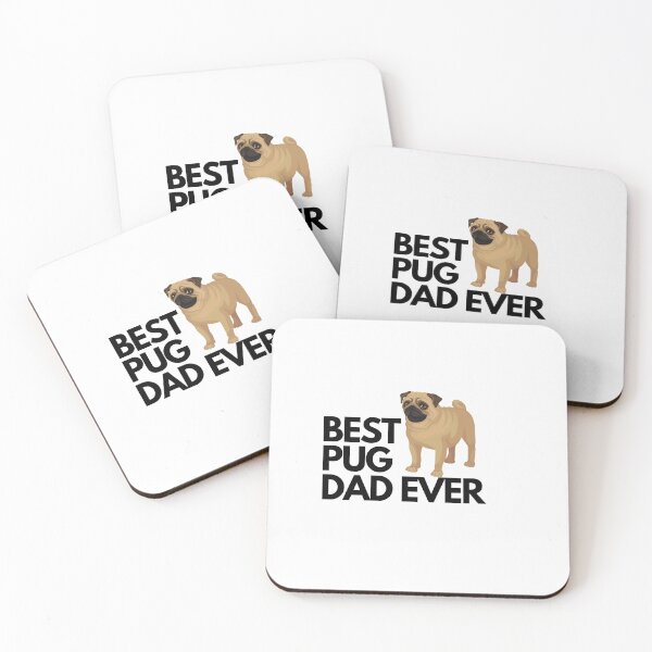 Item preview, Best pug dad ever quote Funny pug dad saying designed and sold by OneTimeEngineer.