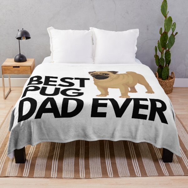 Item preview, Best pug dad ever quote Funny pug dad saying designed and sold by OneTimeEngineer.