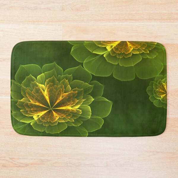 Item preview, Fantasy Green Yellow Fractal Flowers designed and sold by miraminerva09.