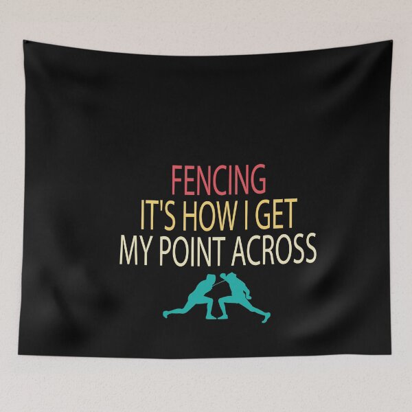 Item preview, Fencing it's How I Get My Point Across / Fencing / funny Fencing / Fencing Gift / Fencing Sport / Fencing Teacher / Fencing Lover Gift watercolor style  designed and sold by Chamssou.