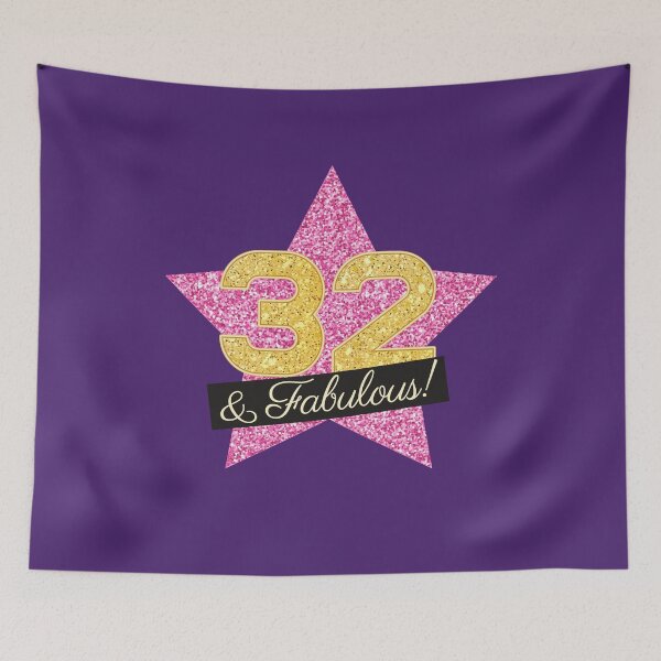 Item preview, 32nd Birthday Gifts Women Fabulous - Pink Gold designed and sold by betternotes.
