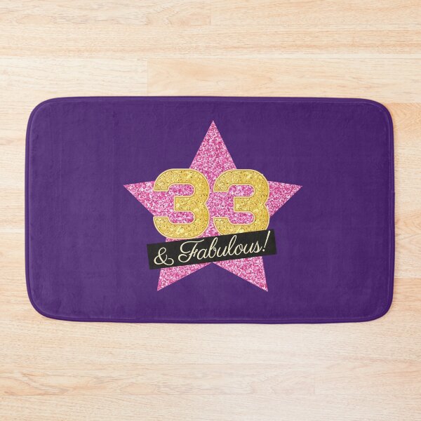 Item preview, 33rd Birthday Gifts Women Fabulous - Pink Gold designed and sold by betternotes.