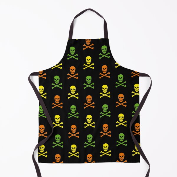 Item preview, Skull & Crossbones / Jolly Roger / Pattern (Yellow / Green / Orange) designed and sold by MrFaulbaum.