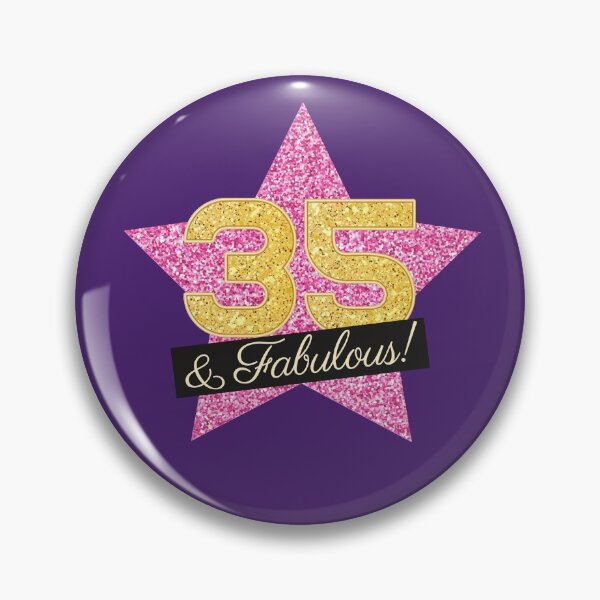 Item preview, 35th Birthday Gifts Women Fabulous - Pink Gold designed and sold by betternotes.