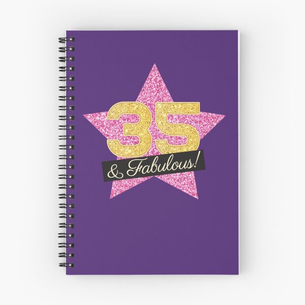 Item preview, 35th Birthday Gifts Women Fabulous - Pink Gold designed and sold by betternotes.
