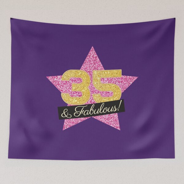 Item preview, 35th Birthday Gifts Women Fabulous - Pink Gold designed and sold by betternotes.