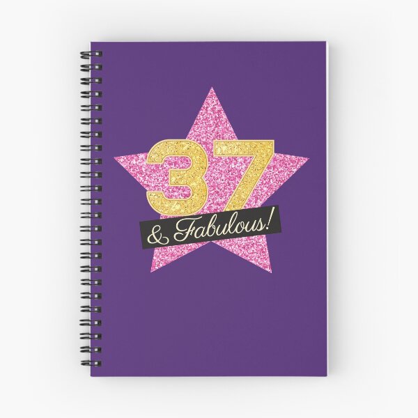 Item preview, 37th Birthday Gifts Women Fabulous - Pink Gold designed and sold by betternotes.