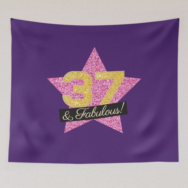 Item preview, 37th Birthday Gifts Women Fabulous - Pink Gold designed and sold by betternotes.