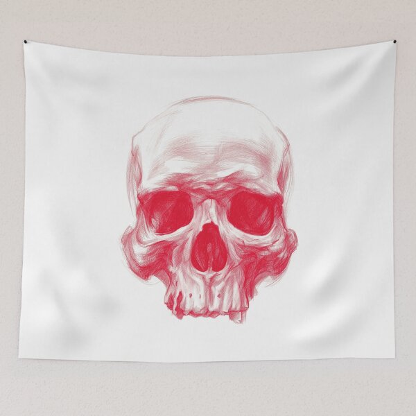 Item preview, Red Skull Drawing Art designed and sold by MashaPrilutzki.