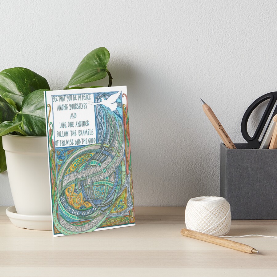 St Columba's Blessing Art Board Print