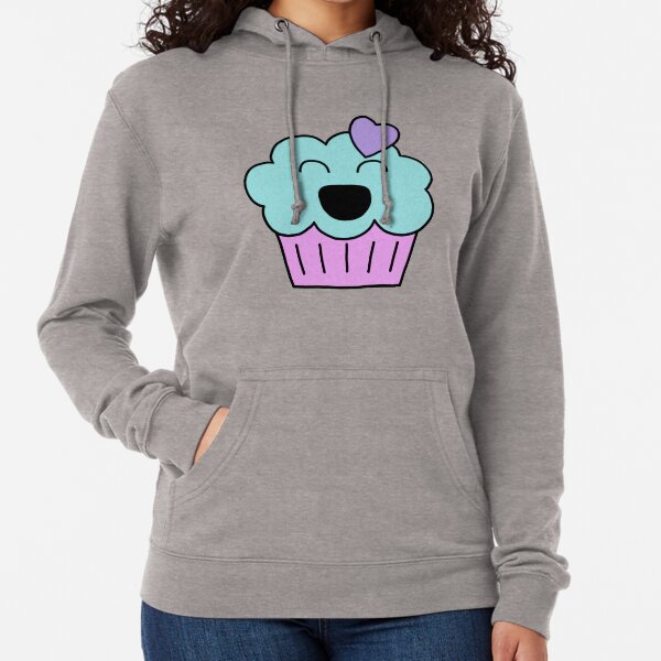Muffy le muffin version violette, rose et bleue Sweat à capuche léger
