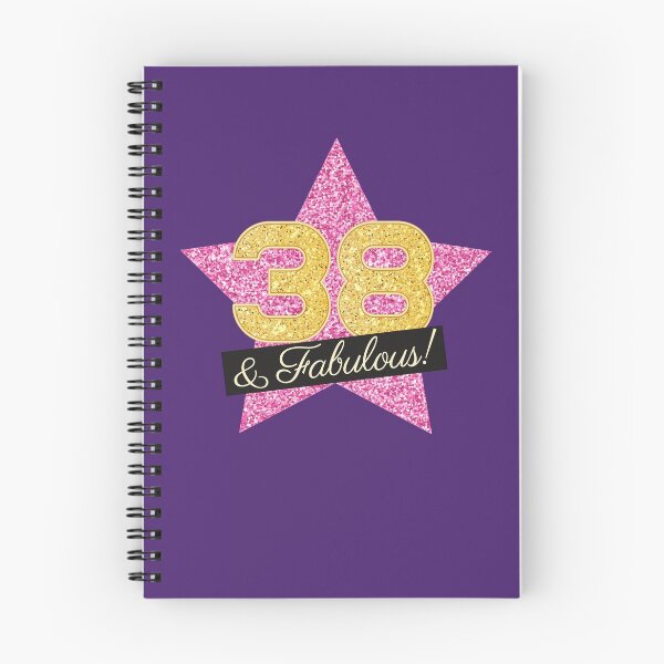 Item preview, 38th Birthday Gifts Women Fabulous - Pink Gold designed and sold by betternotes.
