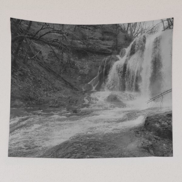 Item preview, Black and White waterfall designed and sold by Catavan.