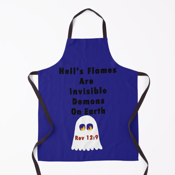 Item preview, Earth is Hell - Hell's Flames Are Invisible Demons on Earth - Bible Metaphors - Revelation 12:9 - Demon Ghost designed and sold by Sabrina Dawkins.