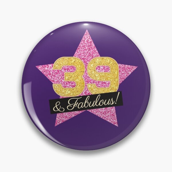 Item preview, 39th Birthday Gifts Women Fabulous - Pink Gold designed and sold by betternotes.