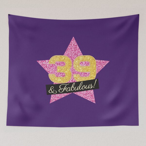 Item preview, 39th Birthday Gifts Women Fabulous - Pink Gold designed and sold by betternotes.