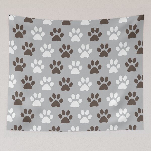 Item preview, Animal Paw Print Pattern Gray designed and sold by oddmatter.