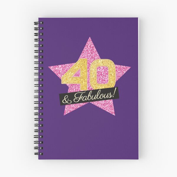Item preview, 40th Birthday Gifts Women Fabulous - Pink Gold designed and sold by betternotes.