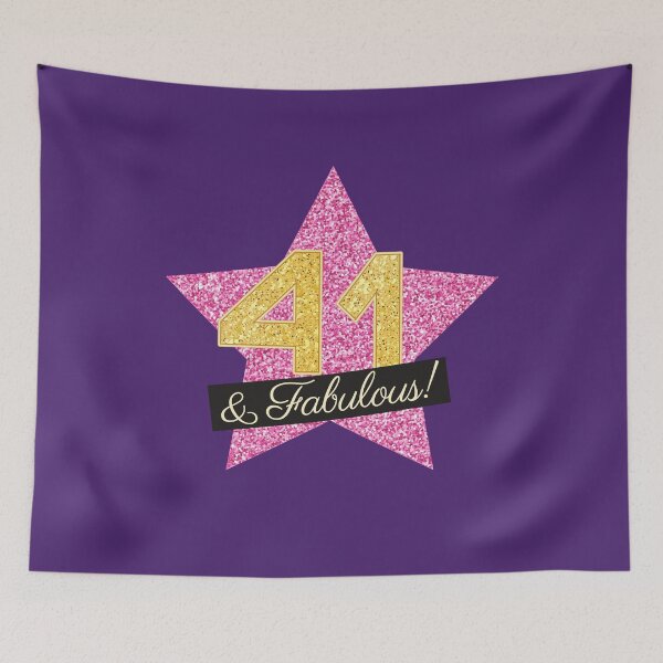 Item preview, 41st Birthday Gifts Women Fabulous - Pink Gold designed and sold by betternotes.