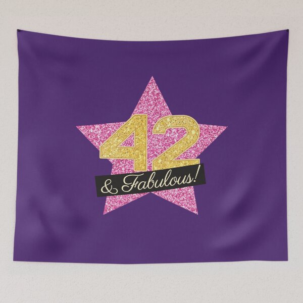 Item preview, 42nd Birthday Gifts Women Fabulous - Pink Gold designed and sold by betternotes.