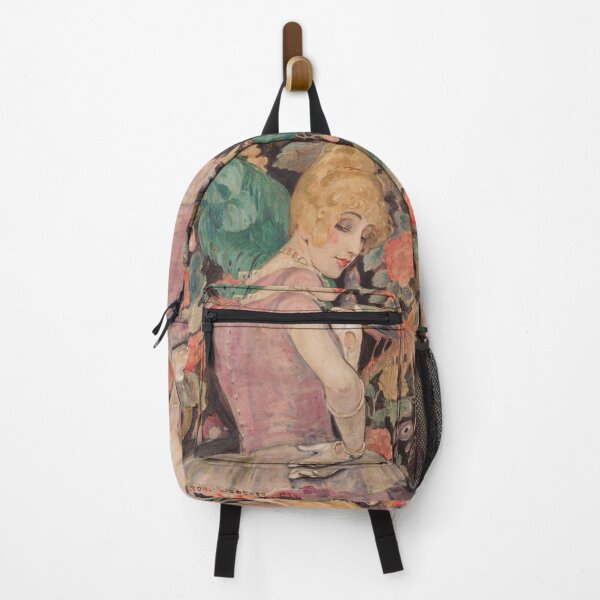 Item preview, HD. Lili with a fan of faethers by Gerda Wegener designed and sold by ArmoniMundi.