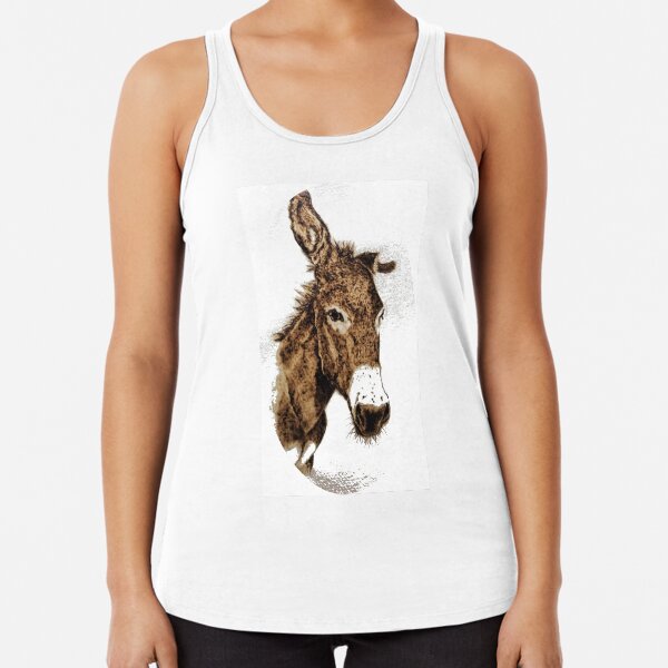 Arrow our Bent Eared Burro Racerback Tank Top