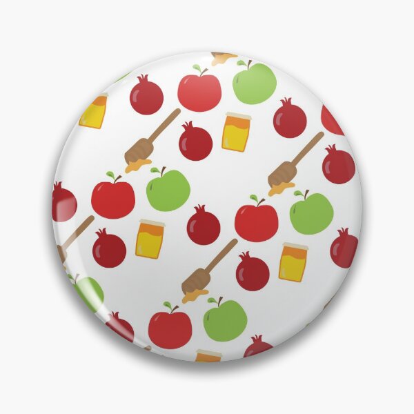 Item preview, Rosh Hashana jewish holiday symbols pattern designed and sold by sigdesign.