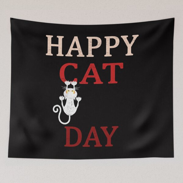 Item preview, HAPPY CAT DAY INTERNATIONAL CAT DAY designed and sold by Andrea Lina.