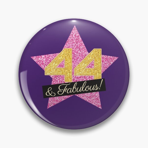 Item preview, 44th Birthday Gifts Women Fabulous - Pink Gold designed and sold by betternotes.