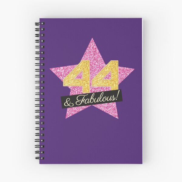 Item preview, 44th Birthday Gifts Women Fabulous - Pink Gold designed and sold by betternotes.