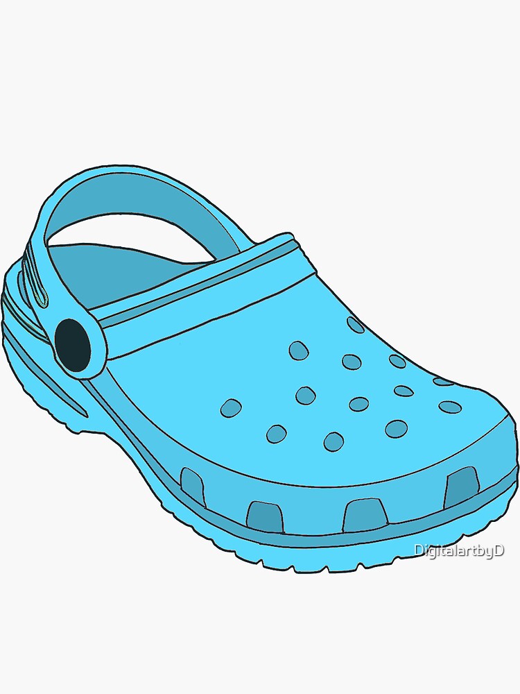 Crocs Shoes Vsco Stickers Crocs Light Blue Croc Shoes 2
