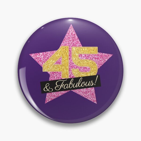 Item preview, 45th Birthday Gifts Women Fabulous - Pink Gold designed and sold by betternotes.