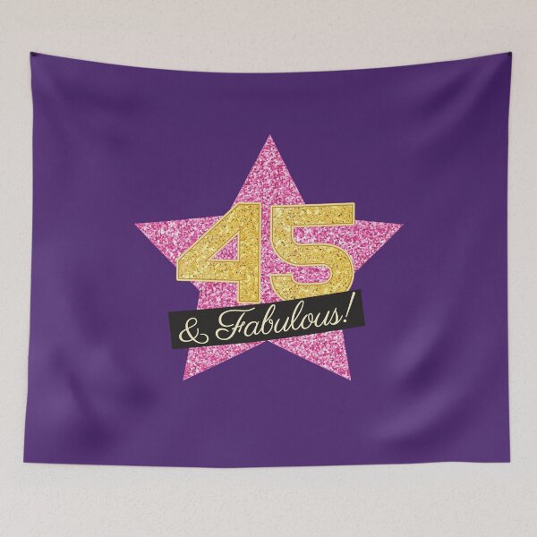 Item preview, 45th Birthday Gifts Women Fabulous - Pink Gold designed and sold by betternotes.