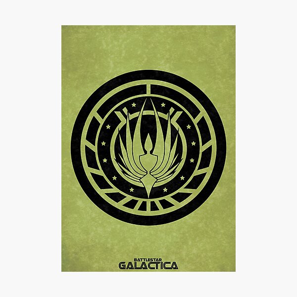 Battlestar Galactica Design - Colonial Seal Photographic Print