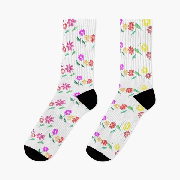 Item preview, Hand drawn flower chalk style designed and sold by sigdesign.