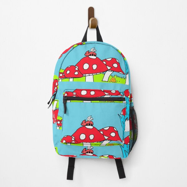 Item preview, Red Panda Fairy & Ladybug Mushrooms designed and sold by NicoletteArt.